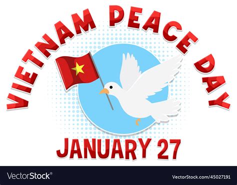 Vietnam peace day banner Royalty Free Vector Image