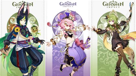 Genshin Impact Teases 3 New Characters From Sumeru – Tighnari, Collei ...