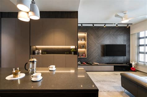 An HDB flat gets a modern contemporary transformation | Lookboxliving