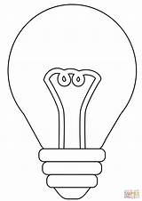 Lightbulb Coloring Page sketch template