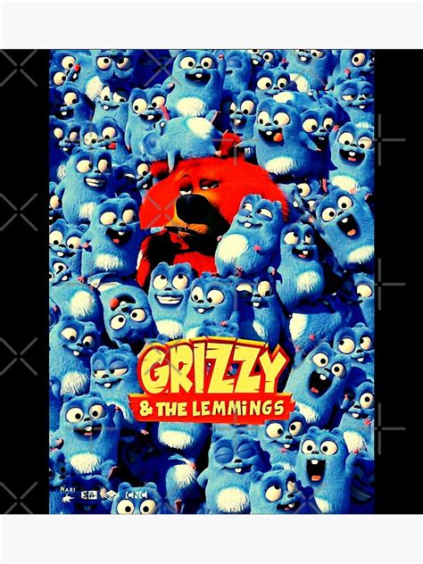 "Grizzy and the Lemmings happy funny angry mm!" Canvas Print by GrizzyLemmings | Redbubble