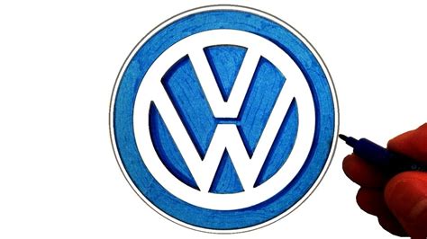 How to Draw the Volkswagen Logo - YouTube