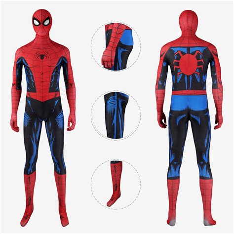 Marvel's Spider-Man PS5 Costume Cosplay Vintage Comic Book Suit Unibuy