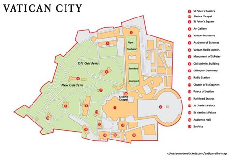 Vatican City Guide (with Map) - Colosseum Rome Tickets