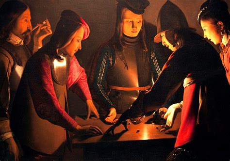 The Dice-Players.c.1650 by Georges de la Tour | Clair obscur, Tour ...