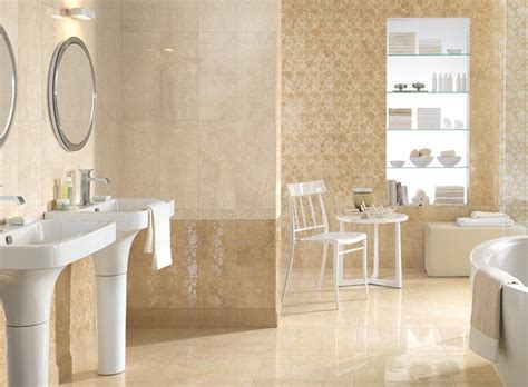 Botticino Marble Tiles In Bathroom