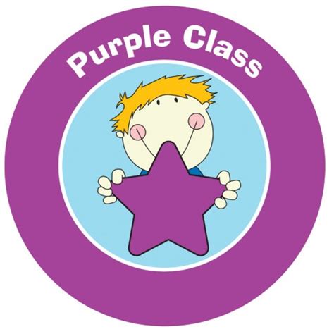 Class Purple Circular Sign | School Signs, Nursery Signs, Whiteboards, Safety Signs - Upson Downs