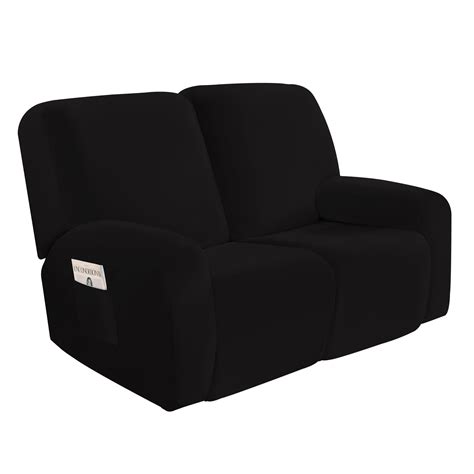 Lapalife 6-Pieces Recliner Sofa Covers Velvet Stretch Reclining Couch Covers for 3 Cushion ...