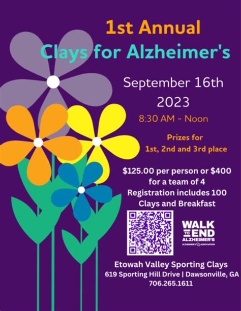 Join us for the 1st Annual Clays for Alzheimer's! - Etowah Valley ...