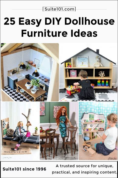 25 DIY Dollhouse Furniture Ideas Out Of Household Items - Suite 101