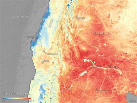 ESA - Chile battles raging wildfires