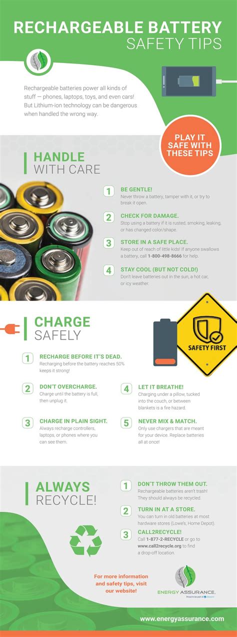 Rechargeable Battery Safety Tips