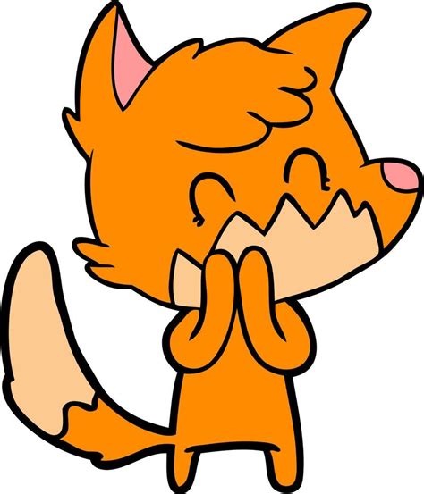 Cartoon friendly fox 13738250 Vector Art at Vecteezy