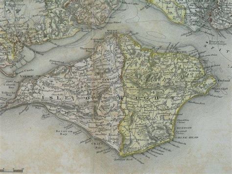 ORIGINAL ENGRAVED MAP OF THE COUNTY OF SOUTHAMPTON. From an actual Survey made in the years 1825 ...