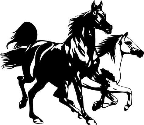 For Horse 2 Horses Running Rodeo Car Truck Window Wall Laptop Vinyl Decal Sticker Car Styling-in ...