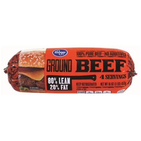 Ground Beef 80/20, 1 lb - Kroger