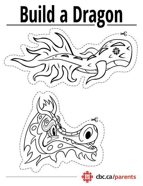 Printable Dragon Craft for Lunar New Year | CBC Parents | Chinese new year dragon, Chinese new ...