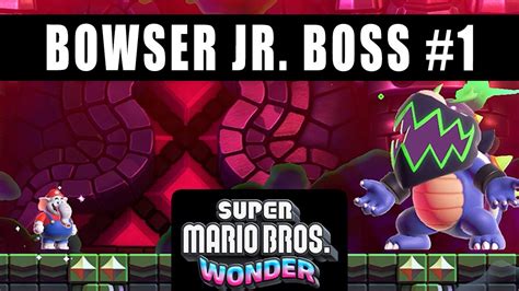 Super Mario Bros Wonder Pipe-Rock Plateau Palace Bowser Jr boss fight ...