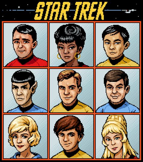 Star Trek TOS Portraits : r/PixelArt