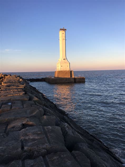 Huron Lighthouse | Pier fishing, Lighthouse, Island lighthouse