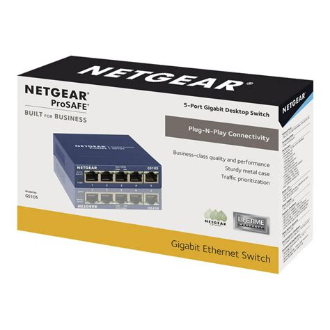 NETGEAR 5-Port Gigabit Ethernet Unmanaged Switch (GS105NA), 50% OFF