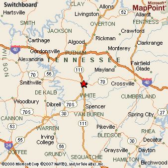 Where is Sparta, Tennessee? see area map & more