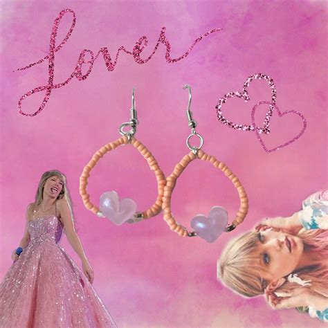 Taylor Swift Lover album inspired Earrings, Women's Fashion, Jewelry & Organizers, Earrings on ...