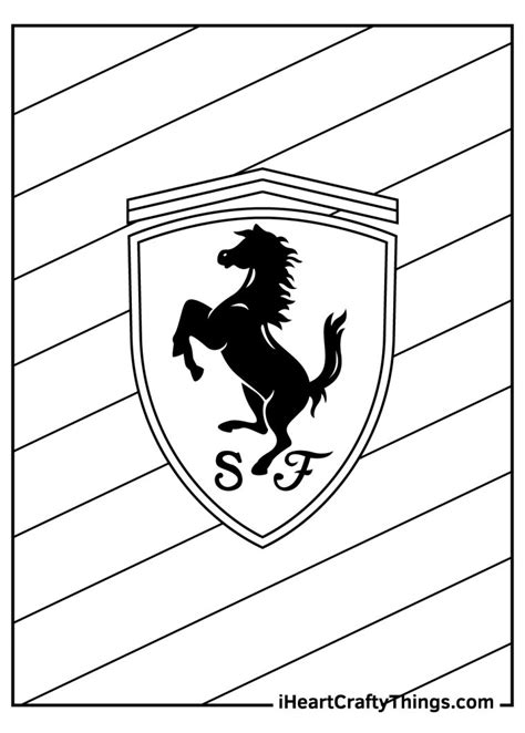 20 Ferrari Coloring Pages (100% Free Printables)