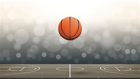 baloncesto pelota en baloncesto Corte zona con ligero borroso bokeh antecedentes. resumen ...