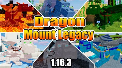 DRAGONS MOUNTS LEGACY MOD 1.16.3 - YouTube