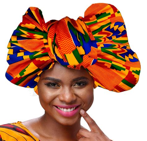 African print head wraps for women 100% cotton - Ukenia