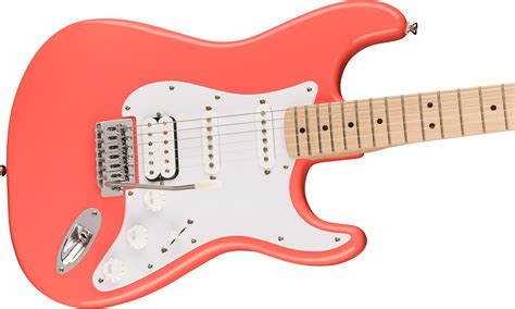 Squier Sonic Stratocaster HSS - tahitian coral Guitare électrique forme str