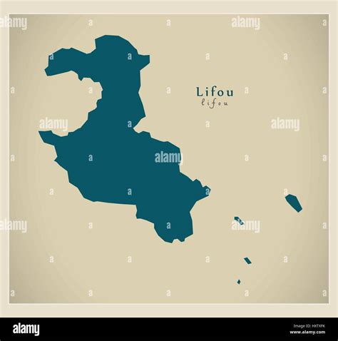 Modern Map - Lifou NC Stock Vector Image & Art - Alamy