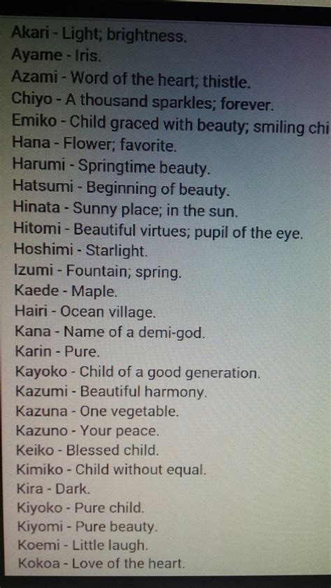 Pin on Japanese words | Japanese names and meanings, Girl names with meaning, Learn japanese words