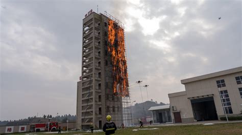 The First Fire Drill for High-Rise Fire Fighting Drones Was Held in ...