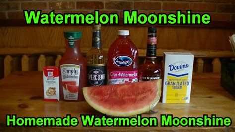 Watermelon Moonshine Recipe Best Homemade Watermelon Moonshine Easy ...