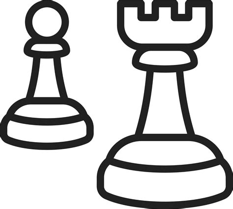 Chess icon vector image. 23933993 Vector Art at Vecteezy