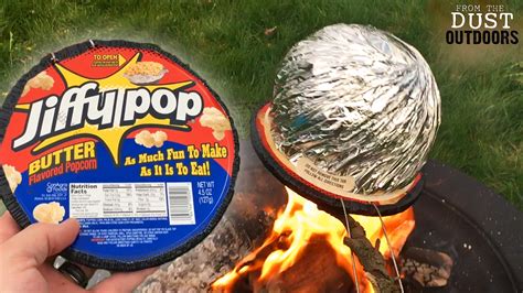 Campfire Jiffy Pop | Great Food idea for Camping with Kids | Backpacking, Hiking, and Camping ...