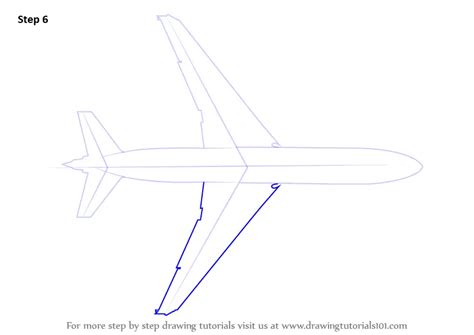 Learn How to Draw an Aeroplane Topview (Airplanes) Step by Step : Drawing Tutorials