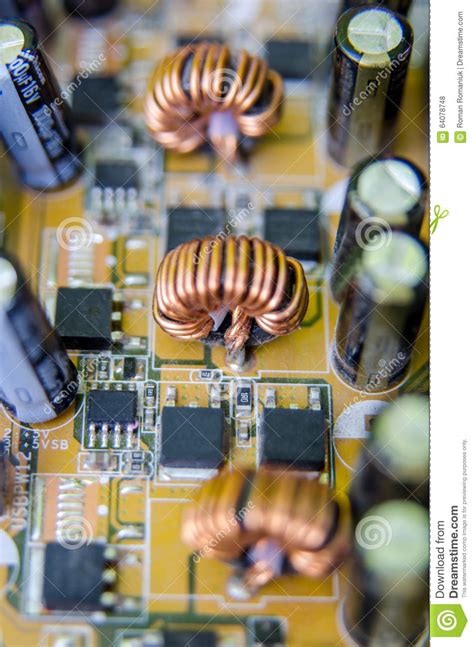 Chip in an Integrated Circuit Stock Photo - Image of integrated ...