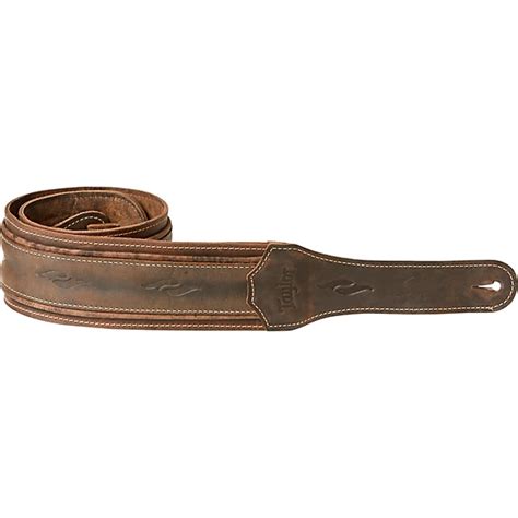 Taylor 3" Element Distressed Leather Guitar Strap Dark Brown 3 in ...