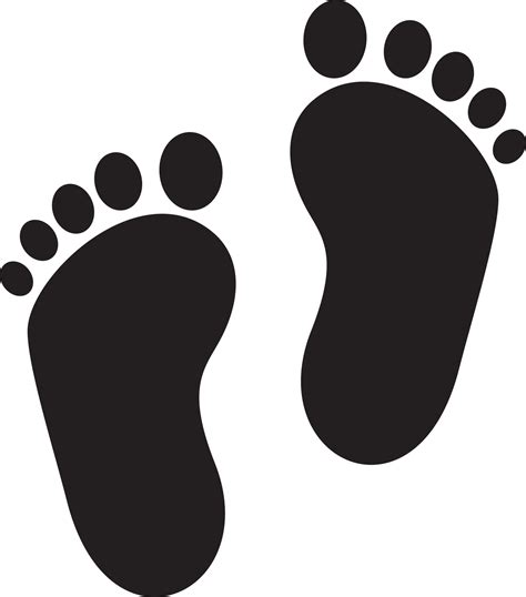 Baby footprint vector 4955046 Vector Art at Vecteezy