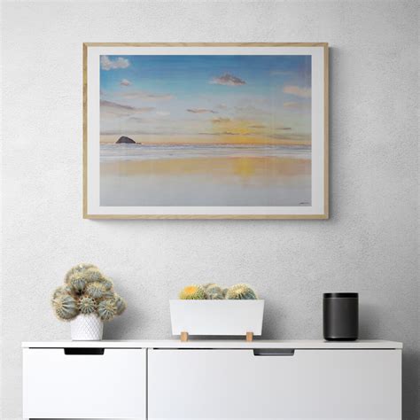 Muriwai Beach Sunset (Oaia Island) Art Print By Margie Carron - Art ...