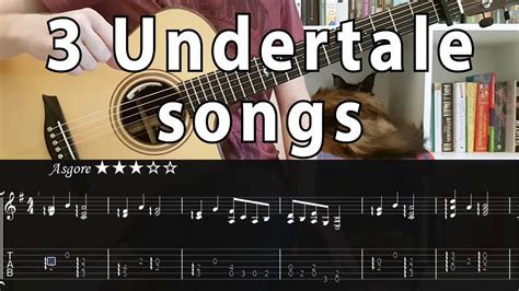 Asgore | Waterfall | Undertale theme - fingerstyle guitar + tabs Acordes - Chordify