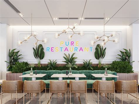 Restaurant design for PURE Hotel on Behance