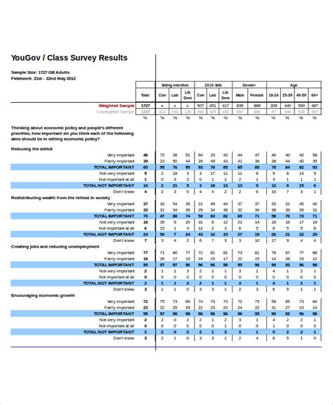 Excel Survey Template | Template Business