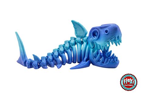 Shark Skeleton Custom 3D Print Figure Articulating Poseable - Etsy