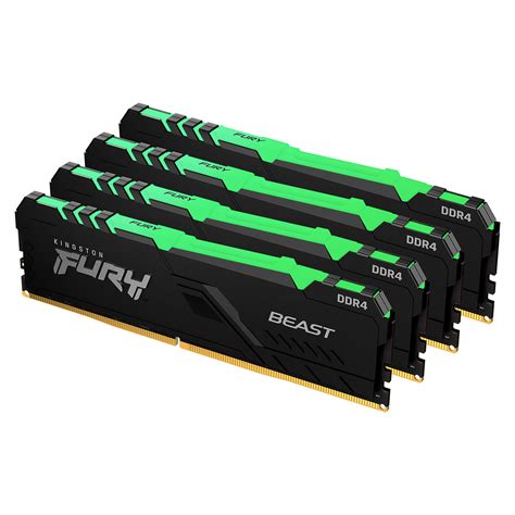 Kingston FURY Beast RGB 128GB (4x32GB) DDR4 3600MHz CL18 - PC RAM - LDLC | Holy Moley