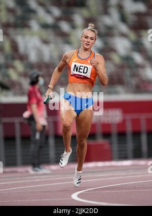 Lieke Klaver participating in the 4x400 meter relay at the 2020 Tokyo Olympics Stock Photo - Alamy