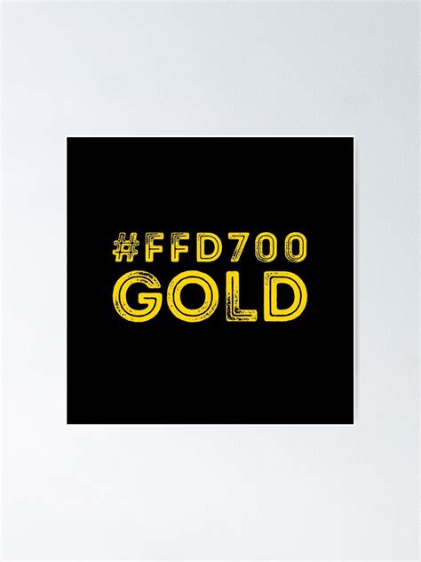 "Gold Hex Code Color #FFD700" Poster by MinimalSketches | Redbubble